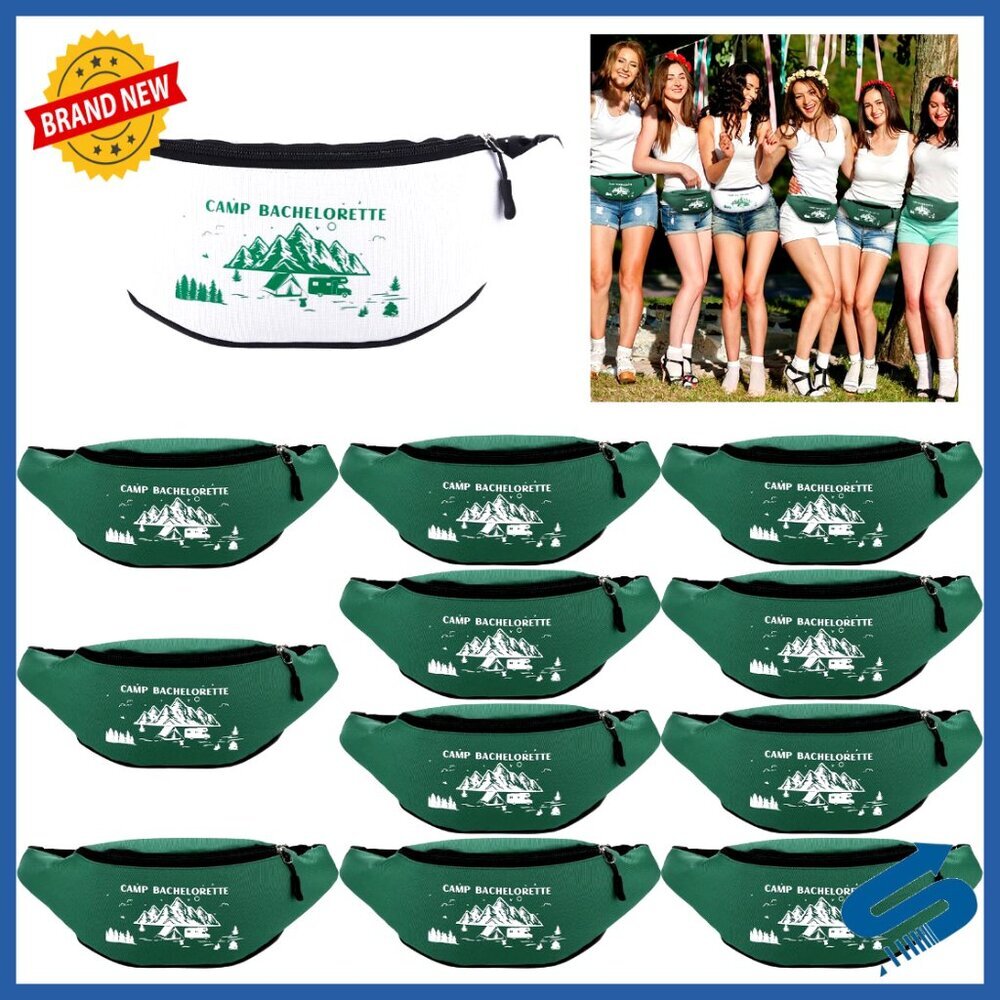 12 Pack Adjustable Waist Fanny Packs For Bachelorette Party Wedding Favors